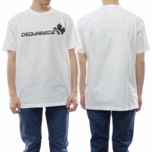 【セール 55％OFF！】DSQUARED2 ディースクエアード メンズクルーネックTシャツ S71GD1278 S23009 ホワイト