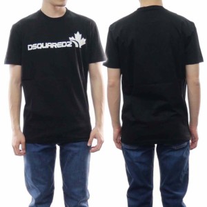 【セール 55％OFF！】DSQUARED2 ディースクエアード メンズクルーネックTシャツ S71GD1278 S23009 ブラック