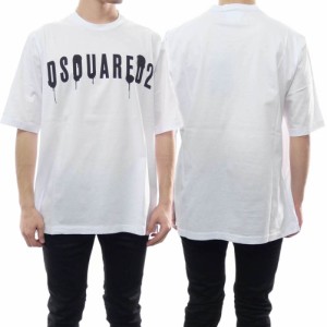 【セール 55％OFF！】DSQUARED2 ディースクエアード メンズクルーネックTシャツ S71GD1268 S22427 ホワイト