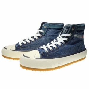 【セール 50％OFF！】DIESEL ディーゼル メンズハイカットスニーカー Y02966 P1473 / S-PRINCIPIA MID X インディゴブルー