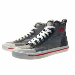 【セール 50％OFF！】DIESEL ディーゼル レディースハイカットスニーカー Y02974 P4648 / S-ATHOS MID W ブラック