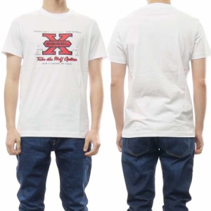 【セール 60％OFF！】DIESEL ディーゼル メンズクルーネックTシャツ T-DIEGOR-K48 / A03849 0GRAI ホワイト