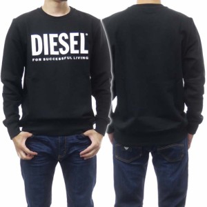 【セール 60％OFF！】DIESEL ディーゼル メンズトレーナー S-GIRK-ECOLOGO / A02864 0BAWT ブラック