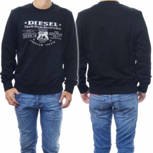 【セール 50％OFF！】DIESEL ディーゼル メンズトレーナー A03566 0JFAV / S-GINN-L2 ブラック