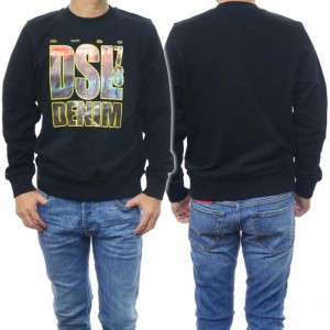 【セール 50％OFF！】DIESEL ディーゼル メンズトレーナー A11075 0JFAV / S-GINN-L3 ブラック