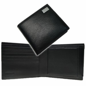 【セール 45％OFF！】DIESEL ディーゼル メンズ二つ折り財布（小銭入れ付き） X09653 P3738 / BI-FOLD COIN S 3D ブラック