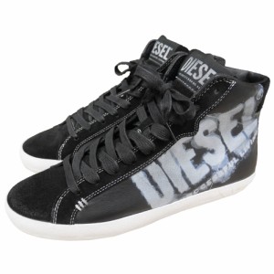 【セール 45％OFF！】DIESEL ディーゼル メンズハイカットスニーカー Y03234 PR400 / S-LEROJI MID X ブラック