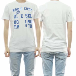 【セール 45％OFF！】DIESEL ディーゼル メンズクルーネックTシャツ A08689 0GRAI / T-DIEGOR-K59 ホワイト