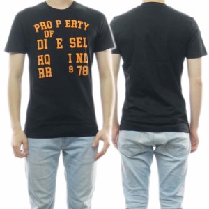 【セール 45％OFF！】DIESEL ディーゼル メンズクルーネックTシャツ A08689 0GRAI / T-DIEGOR-K59 ブラック