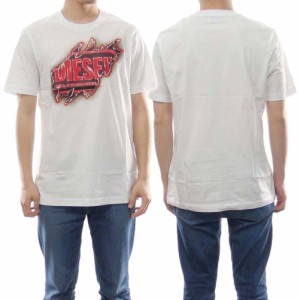 【セール 45％OFF！】DIESEL ディーゼル メンズクルーネックTシャツ A09754 0AAXJ / T-JUST-E43 ホワイト