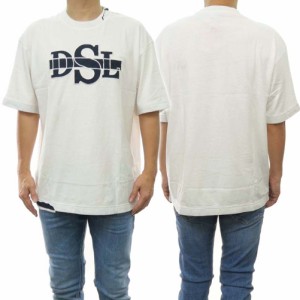 【セール 45％OFF！】DIESEL ディーゼル メンズクルーネックTシャツ A08566 0EFAN / T-WASH-ROT オフホワイト