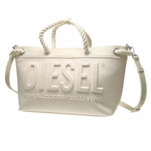 【セール 40％OFF！】DIESEL ディーゼル レディースハンドバッグ/ショルダーバッグ X09391 P5189 / ROPE TOTE M L X アイボリー