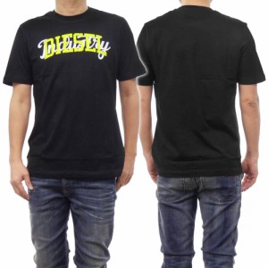 【40％OFF！】DIESEL ディーゼル メンズクルーネックTシャツ A12441-0GRAI / T-JUST-N10 ブラック /2024春夏新作