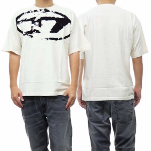 【40％OFF！】DIESEL ディーゼル メンズクルーネックTシャツ A13049 0DQAU / T-BOXT-N14 ホワイト /2024春夏新作