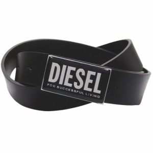 【セール 50％OFF！】DIESEL ディーゼル メンズレザーベルト X09945 PR227 / B-GLOSSY II ブラック