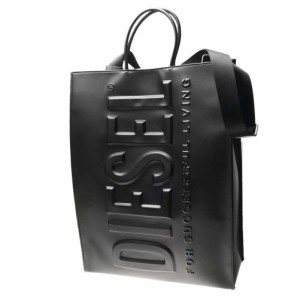 【○％OFF！】DIESEL ディーゼル メンズショルダーバッグ X09927 P5184 / DSL 3D SHOPPER L X ブラック /2024春夏新作