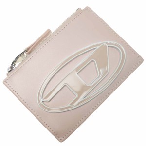 【25％OFF！】DIESEL ディーゼル レディースカードケース／コインケース X09886 P6316 / 1DR CARD HOLDER I ライトピンク /2024春夏新作