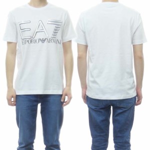 【セール 55％OFF！】EMPORIO ARMANI エンポリオアルマーニ EA7 メンズクルーネックTシャツ 3LPT20 PJFFZ ホワイト