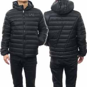 【セール 50％OFF！】EMPORIO ARMANI エンポリオアルマーニ EA7 メンズダウンジャケット 6RPB16 PN5ZZ ブラック