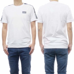 【セール 50％OFF！】EMPORIO ARMANI エンポリオアルマーニ EA7 メンズクルーネックTシャツ 3RPT06 PJ02Z ホワイト