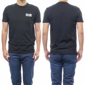 【セール 50％OFF！】EMPORIO ARMANI エンポリオアルマーニ EA7 メンズクルーネックTシャツ 3RPT19 PJM9Z ブラック