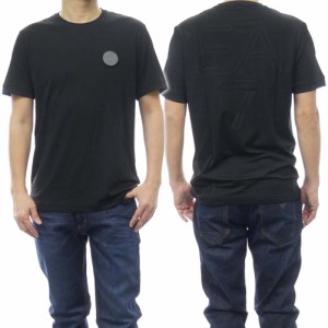 【○％OFF！】EMPORIO ARMANI エンポリオアルマーニ EA7 メンズクルーネックTシャツ 3DPT31 PJRGZ ブラック /2024春夏新作