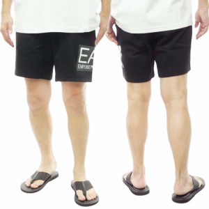 【38％OFF！】EMPORIO ARMANI エンポリオアルマーニ EA7 メンズショートパンツ 3DPS52 PJ07Z ブラック /2024春夏新作