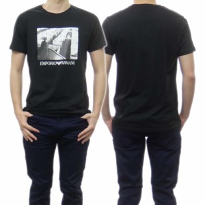 【旧作処分セール 60％OFF！】EMPORIO ARMANI エンポリオアルマーニ メンズクルーネックTシャツ 3K1T6S 1JQ4Z ブラック  