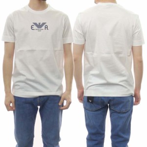 【セール 55％OFF！】EMPORIO ARMANI エンポリオアルマーニ メンズクルーネックTシャツ 3L1TFK 1JSAZ ホワイト