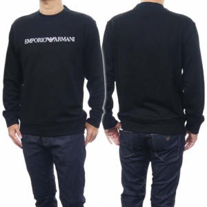 【セール 45％OFF！】EMPORIO ARMANI エンポリオアルマーニ メンズトレーナー 8N1MR6 1JRIZ ブラック