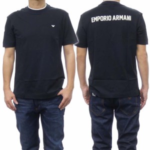 【38％OFF！】EMPORIO ARMANI エンポリオアルマーニ メンズクルーネックTシャツ 3D1T73 1JPZZ ネイビー /2024春夏新作