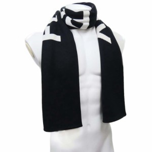 【セール 25％OFF！】FRED PERRY フレッドペリー メンズニットマフラー C6142 / OVERSIZED BRANDED SCARF ブラック