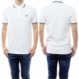【16％OFF！】FRED PERRY フレッドペリー メンズ鹿の子ポロシャツ M3600 / TWIN TIPPED FRED PERRY SHIRT ホワイト×ブラック /定番人気