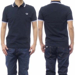 【16％OFF！】FRED PERRY フレッドペリー メンズ鹿の子ポロシャツ M3600 / TWIN TIPPED FRED PERRY SHIRT ダークネイビー×ホワイト /定