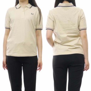 【12％OFF！】FRED PERRY フレッドペリー レディースポロシャツ G3600 / TWIN TIPPED FRED PERRY SHIRT アイボリー /定番人気商品