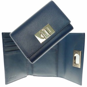 【セール 60％OFF！】FURLA フルラ レディース二つ折り財布（小銭入れ付き） WP00315（ARE000）/ FURLA CAMELIA S COMPACTWALLET  ネイビ