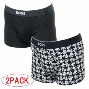 【セール 40％OFF！】HUGO BOSS ヒューゴボス アンダーウェア メンズボクサーパンツ 50479116 10245107 / Trunk 2P Gift ブラック