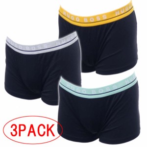 【セール 40％OFF！】HUGO BOSS ヒューゴボス アンダーウェア メンズボクサーパンツ 3PACK 50458488 10237826 / Trunk 3P CO/EL ブラック