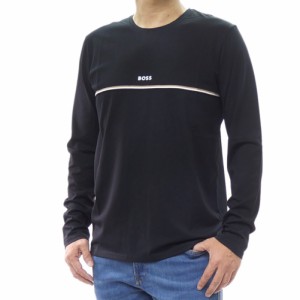 【34％OFF！】HUGO BOSS ヒューゴボス メンズクルーネックロングTシャツ 50515378 10259900 / Unique ブラック /2024秋冬新作