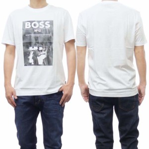 【46％OFF！】HUGO BOSS ヒューゴボス メンズクルーネックTシャツ 50515829 10260073 / Te-Boss Ticket ホワイト×ブラック /2024春夏新