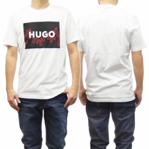 【40％OFF！】HUGO・HUGO BOSS ヒューゴボス メンズクルーネックTシャツ 50506989 10233396 / Dulive_U241 ホワイト /2024春夏新作