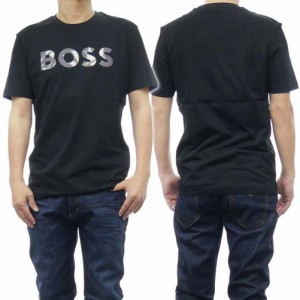 【○％OFF！】HUGO BOSS ヒューゴボス メンズクルーネックTシャツ 50513382 10259425 / Thompson 15 ブラック /2024春夏新作