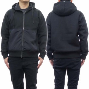 【セール 50％OFF！】HERNO ヘルノ メンズジップアップパーカー JC000027U 50052 ブラック