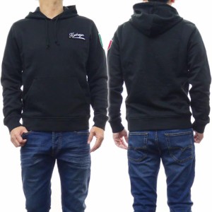 【セール 60％OFF！】HYDROGEN ハイドロゲン メンズプルオーバーパーカー 330508 / SHIELD HOODIE ブラック