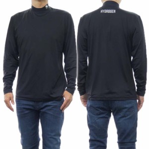 【42％OFF！】HYDROGEN ハイドロゲン メンズモックネックロングTシャツ G00560 / ROLL NECK ブラック /定番人気商品