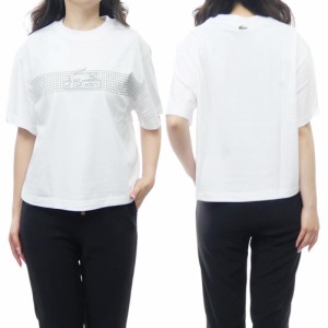 【セール 30％OFF！】LACOSTE ラコステ レディースクルーネックTシャツ TF5620 ホワイト