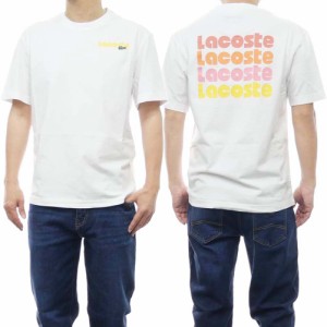 【7％OFF！】LACOSTE ラコステ メンズクルーネックTシャツ TH7544 ホワイト /2024春夏新作