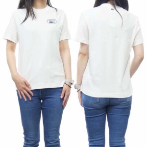 【10％OFF！】LACOSTE ラコステ レディースクルーネックTシャツ TF0854 ホワイト /2024春夏新作