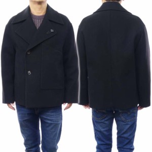 【セール 55％OFF！】LARDINI ラルディーニ メンズピーコート ITOWEN ITC61606 ブラック