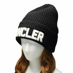 【セール 25％OFF！】MONCLER モンクレール レディースニットキャップ 3B000-49-M1131 / BERRETTO TRICOT ブラック